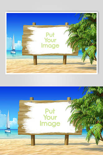 招牌海边沙滩摄影图片