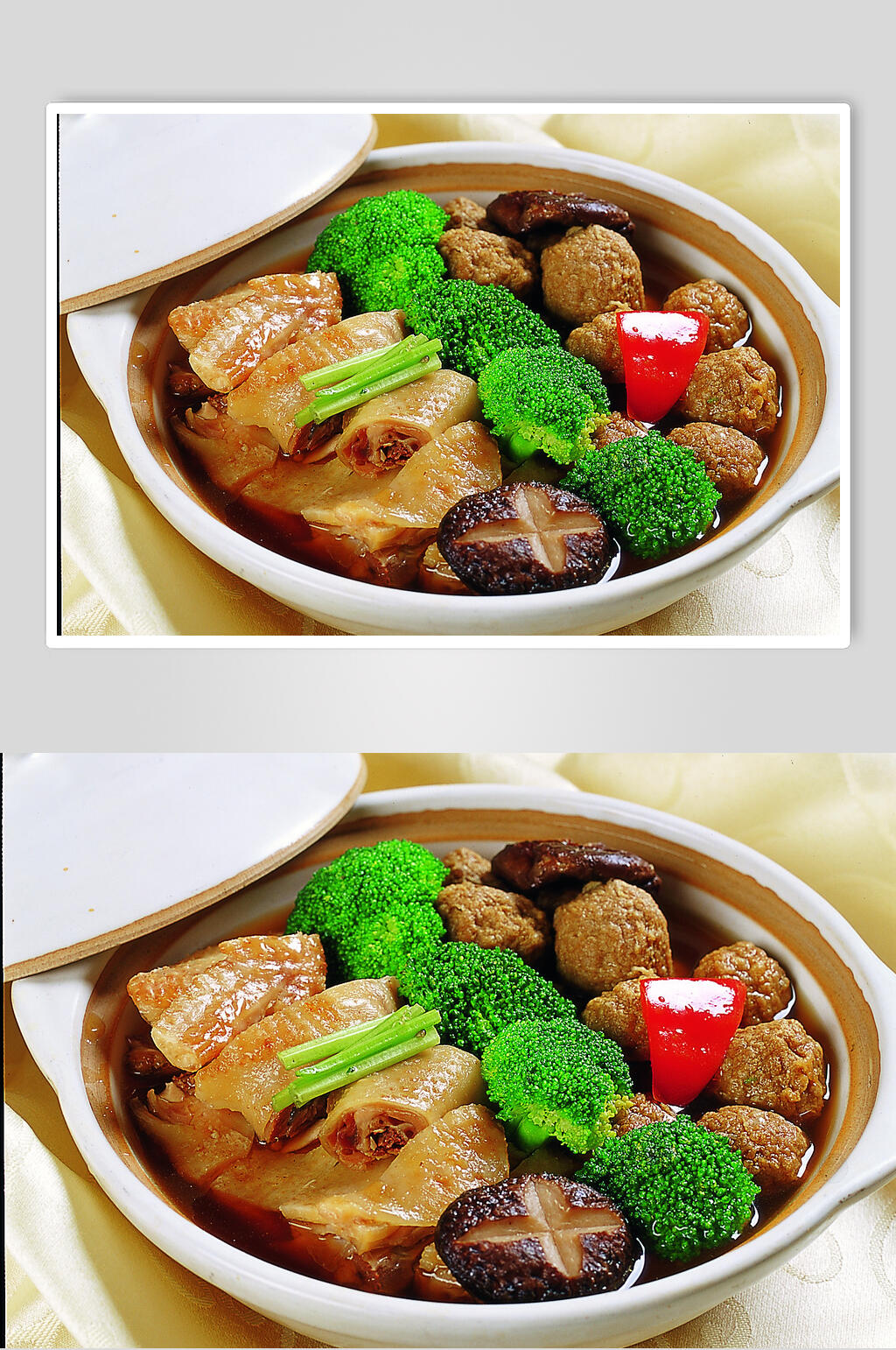 咸鸡贡丸煲图片素材
