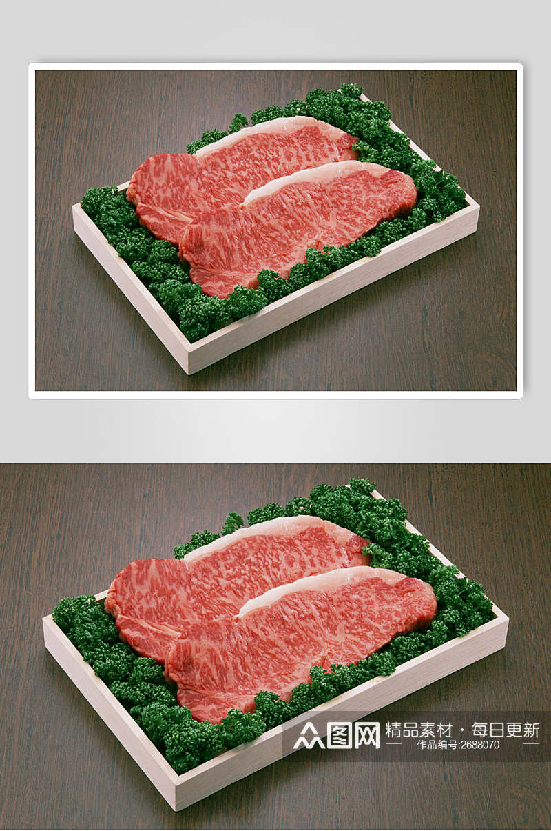 新鲜肉片食材摄影图素材