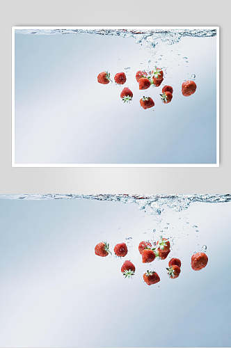 新鲜草莓水果食品摄影图片