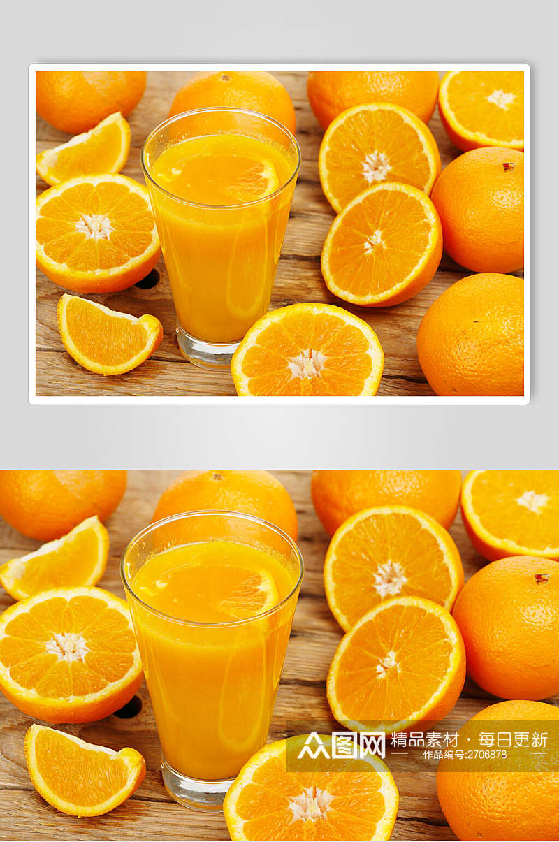 鲜香橙子橙汁摄影图片素材