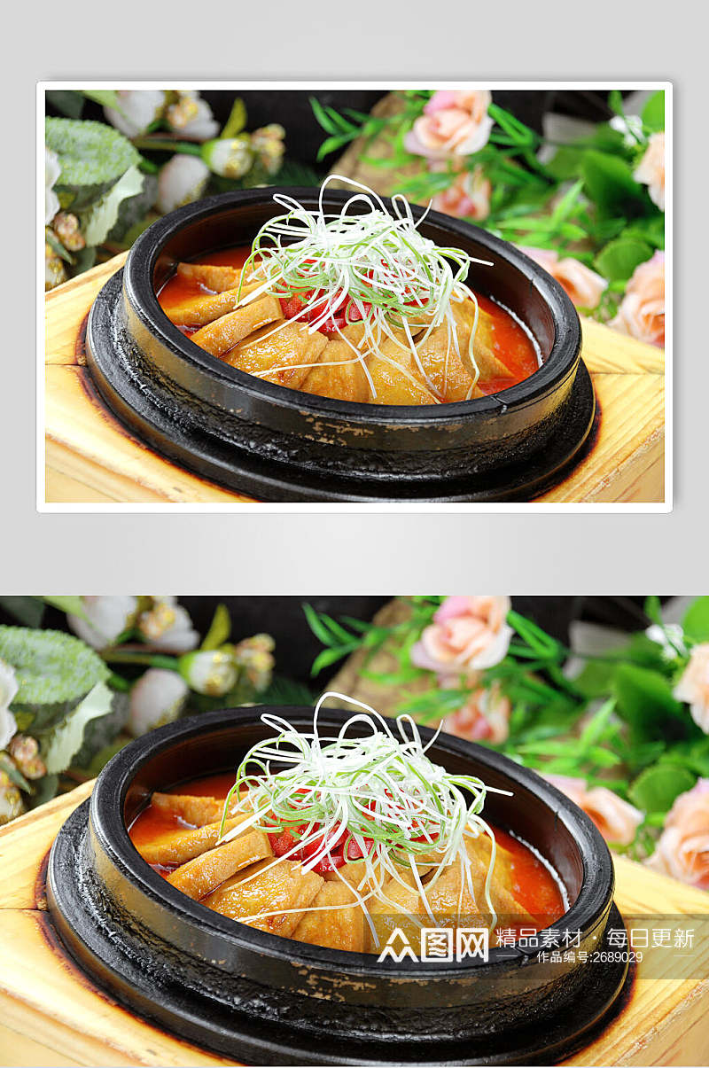 美味石锅豆腐图片素材