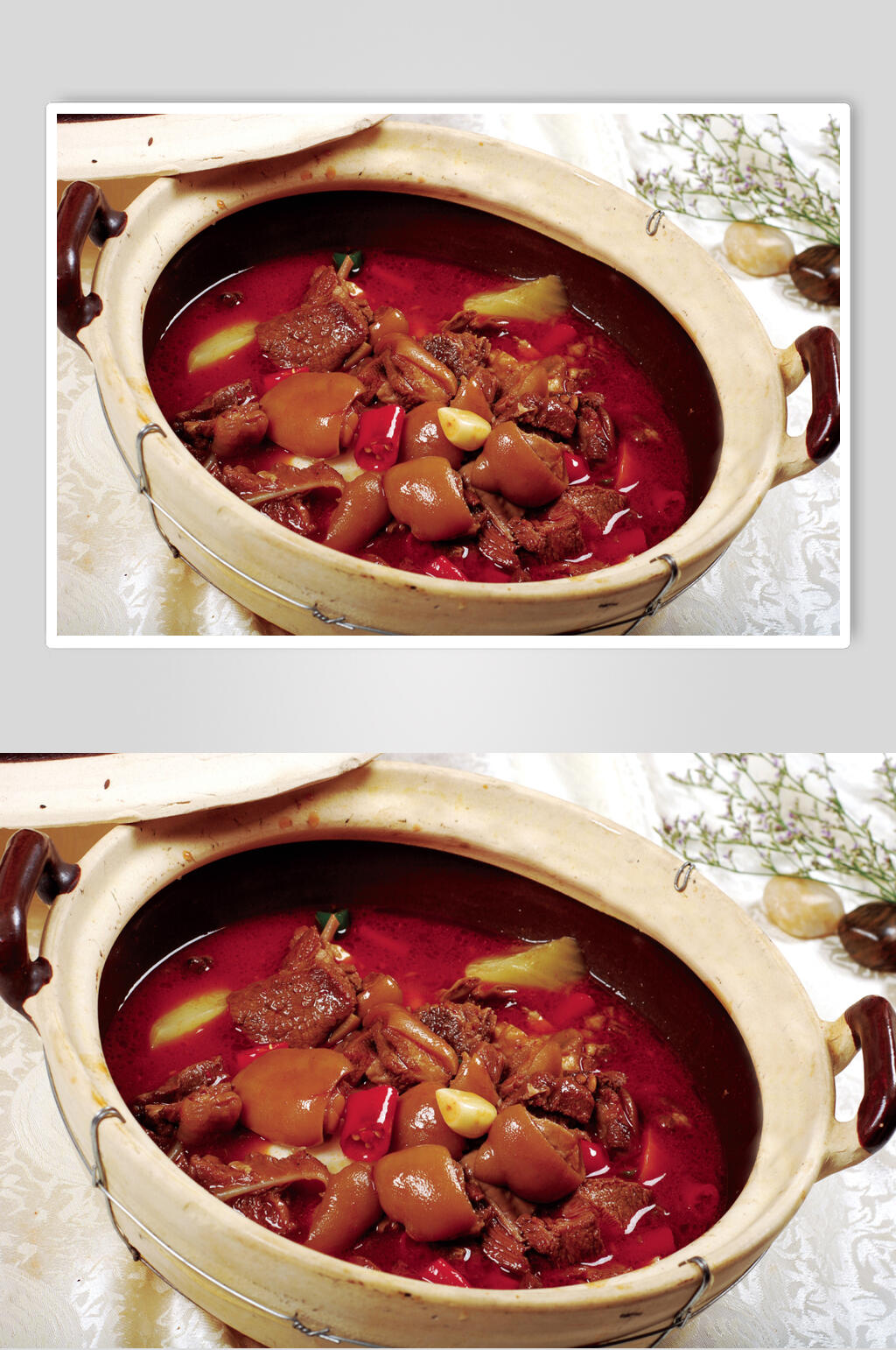 砂锅羊肉大菜图片素材