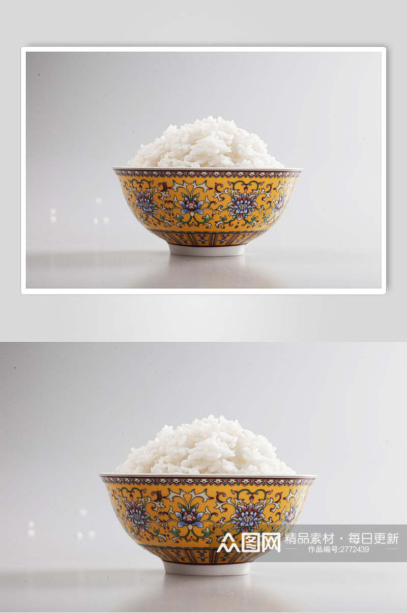 转基因大米白米饭图片素材