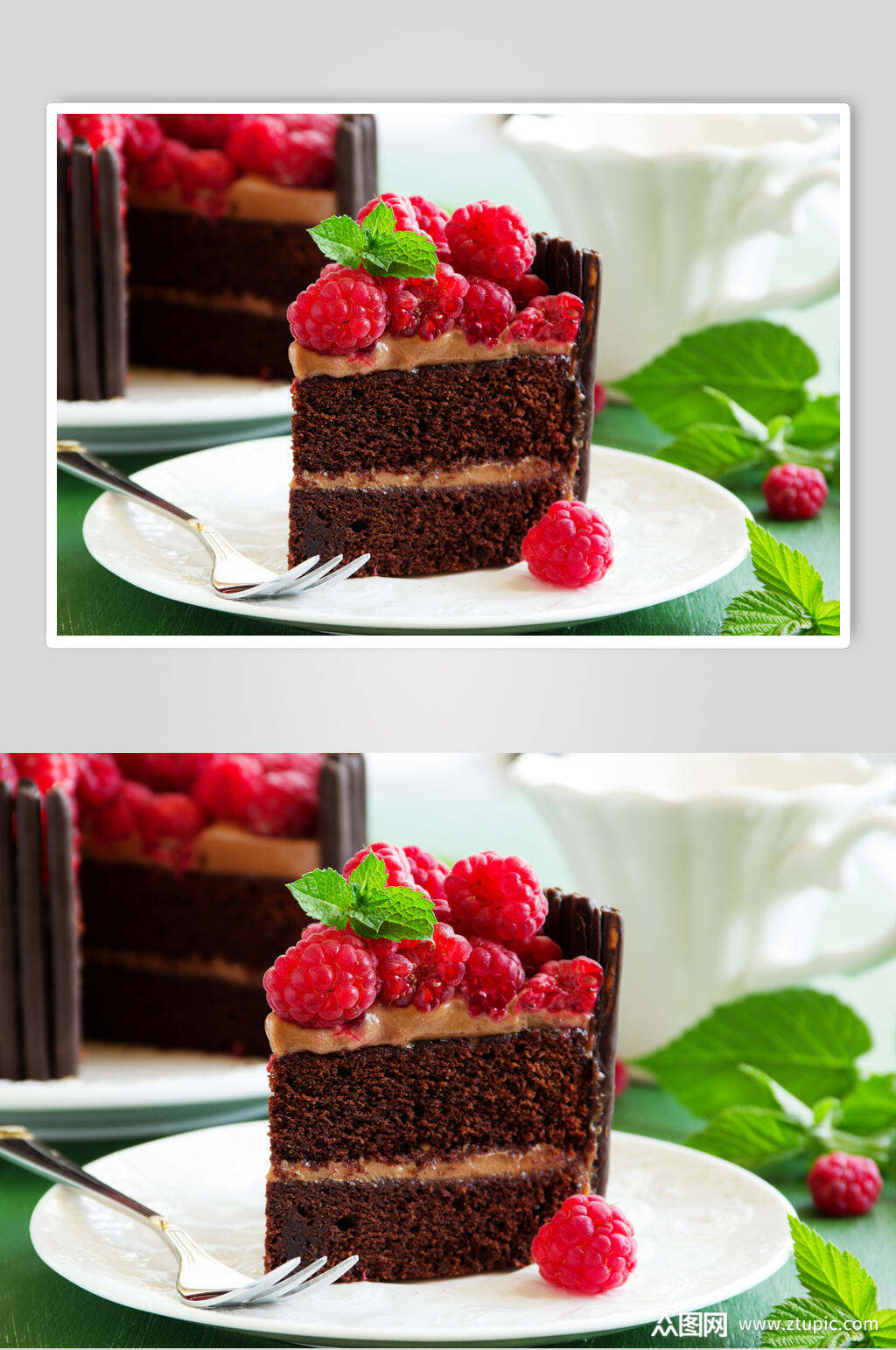 清新草莓吐司蛋糕食品摄影图片模板下载-编号2705975-众图网