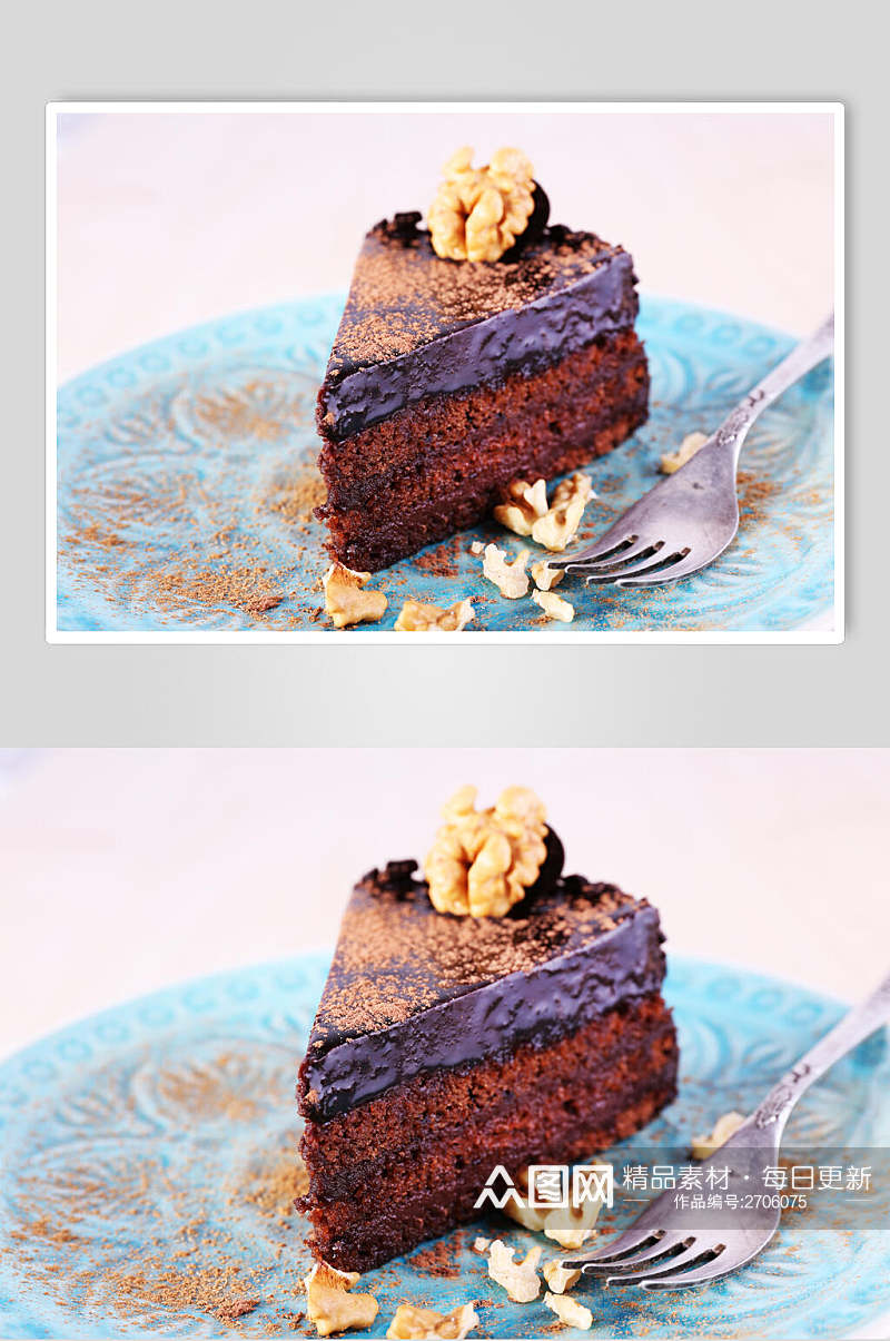 招牌时尚甜点蛋糕切件图片素材