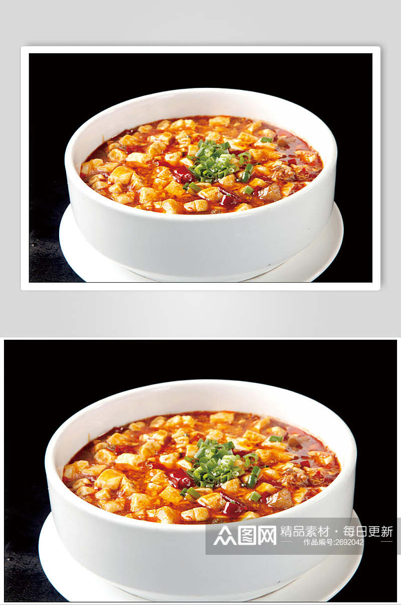 招牌新鲜麻婆豆腐美食食品图片素材