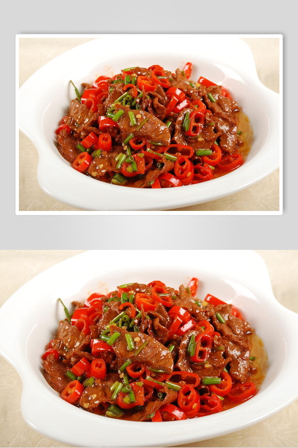 招牌香辣美味小炒黄牛肉图片素材