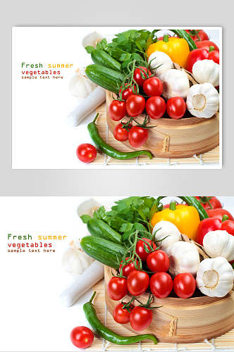 健康美味蔬菜水果摄影图片