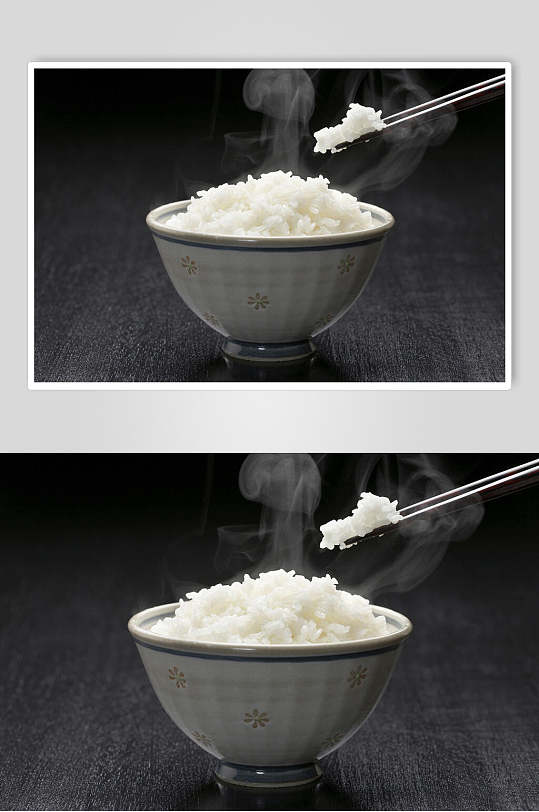 转基因大米白米饭图片