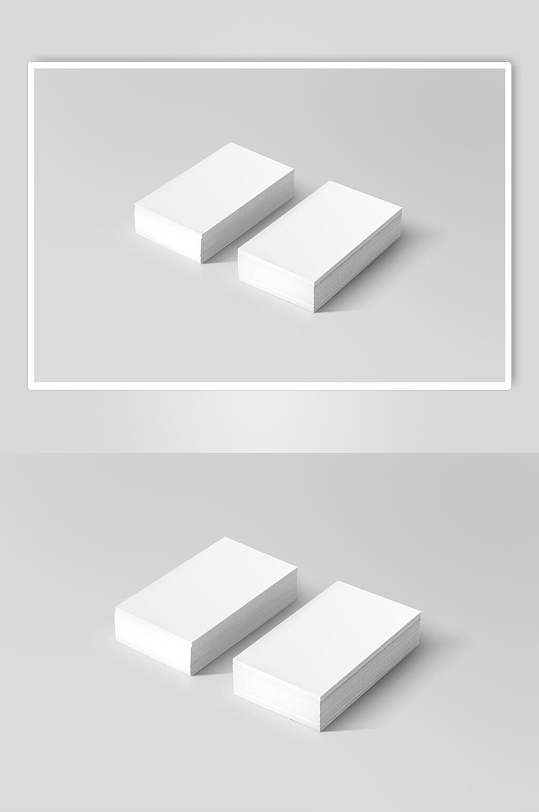 白色便利贴名片纸张样机