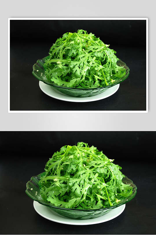 绿色生拌苦苣图片