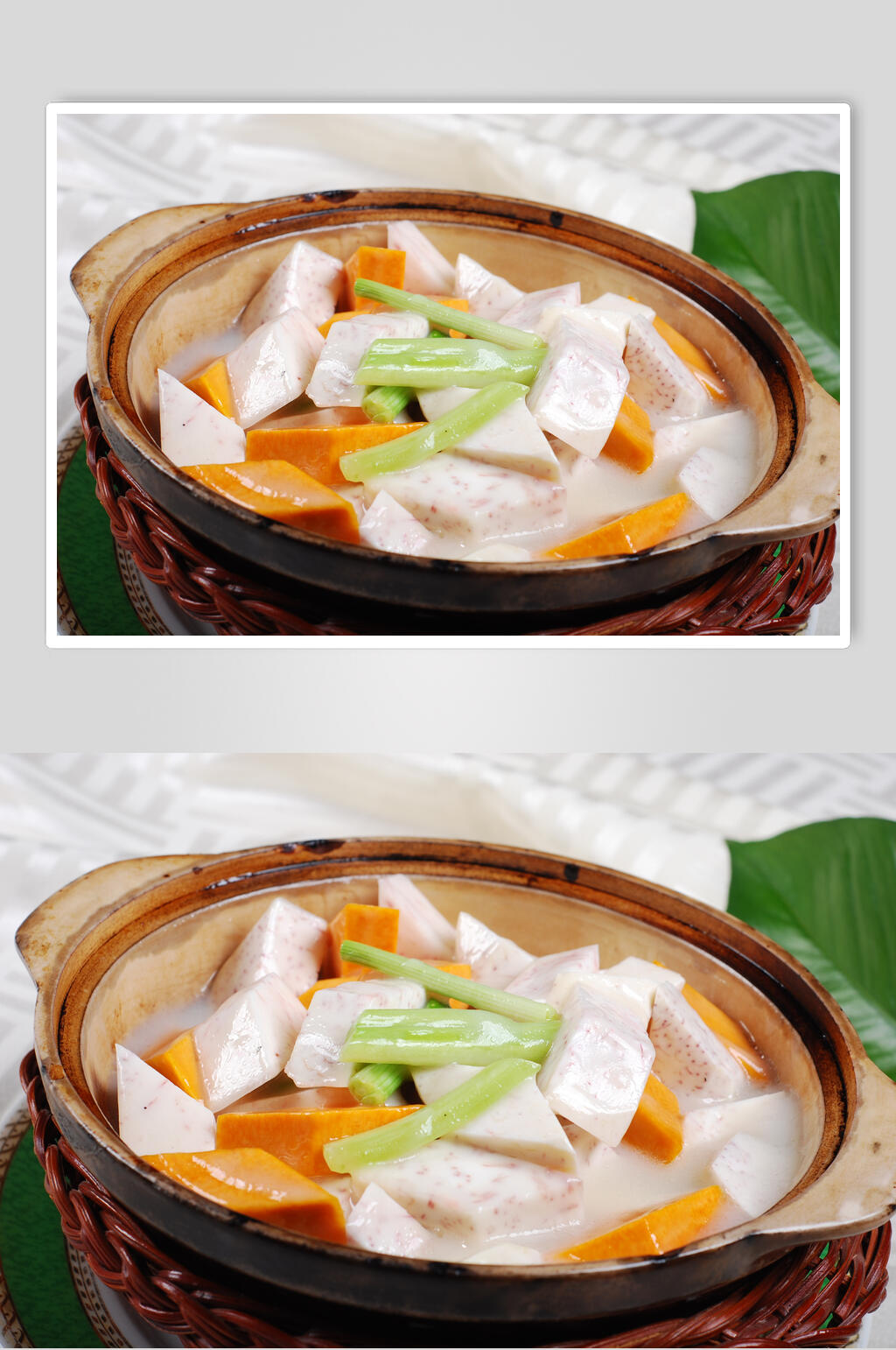 香芋金瓜煲食物图片素材