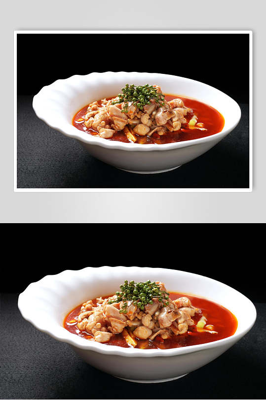 鲜椒美味鸡食物摄影图片