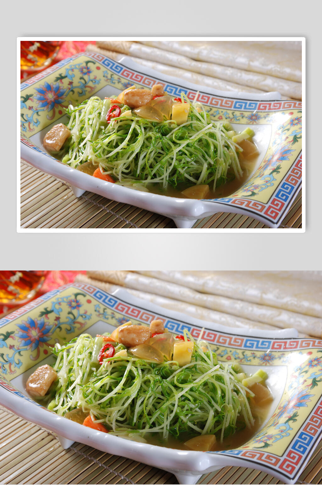 新鲜美味上汤时蔬图片素材