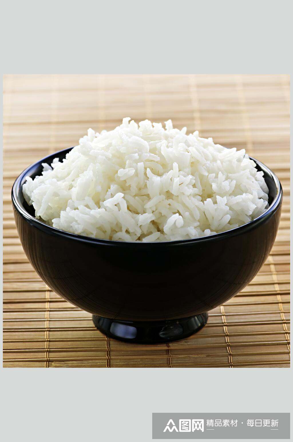 东北大米白米饭图片