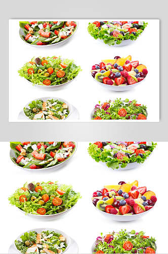 清新沙拉蔬菜水果摄影图片