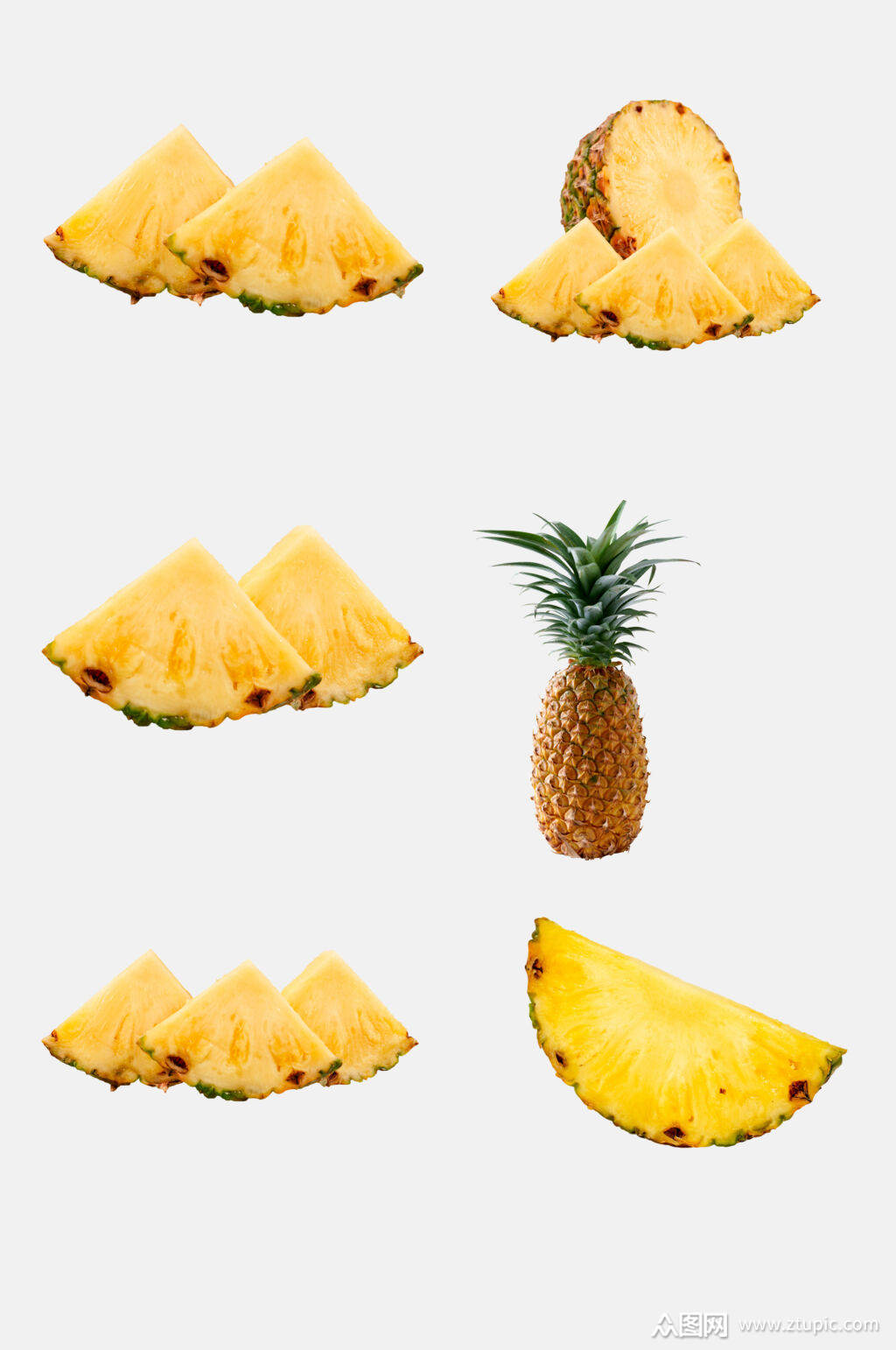 新鲜水果菠萝免抠素材