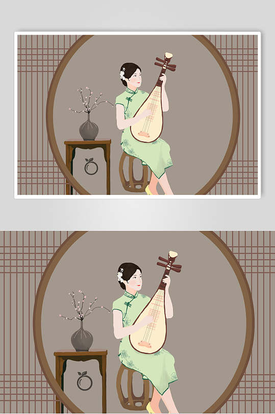 唯美民国插画图片-唯美民国插画素材下载-众图网