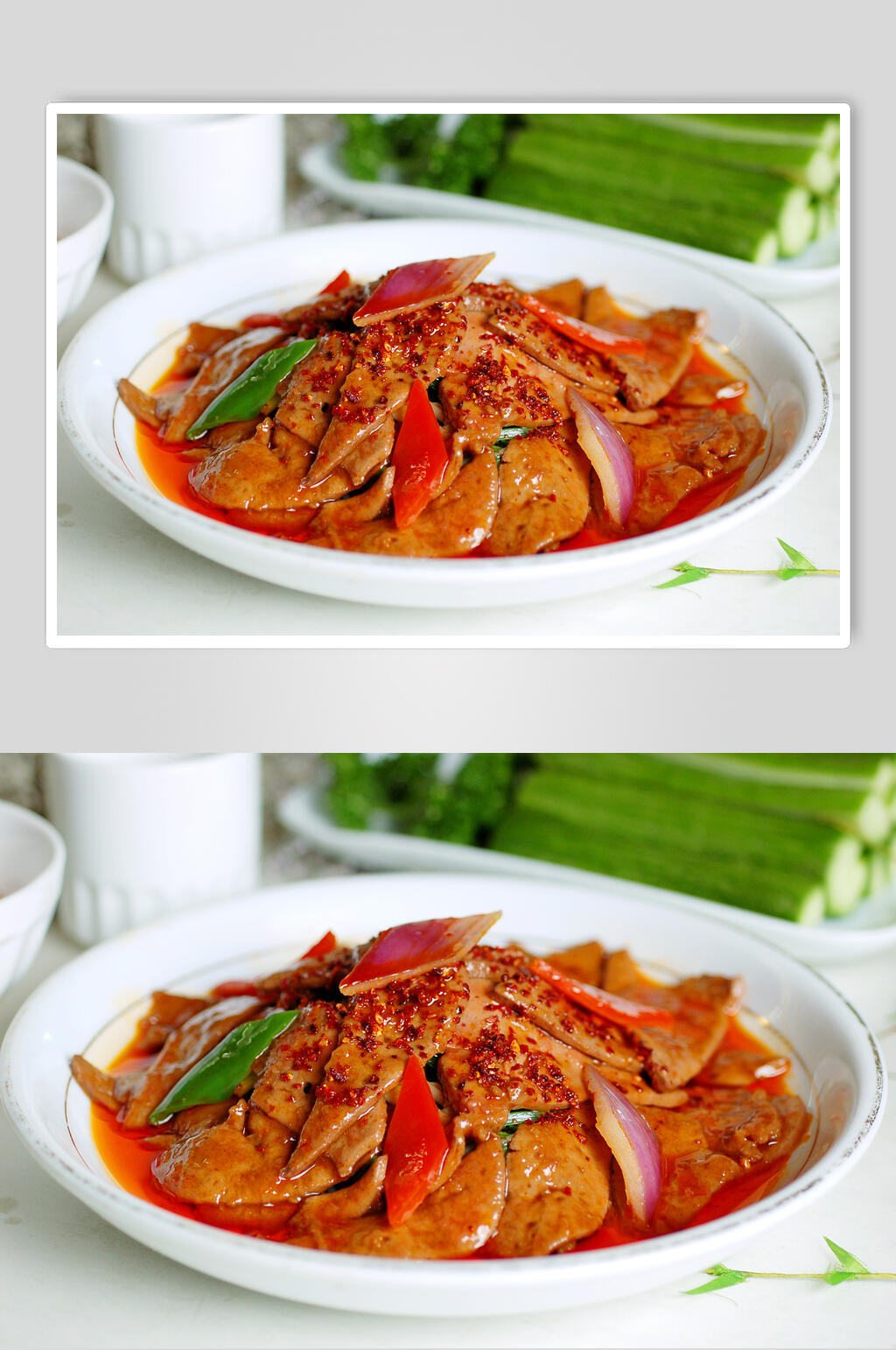 小炒肝片食物图片素材