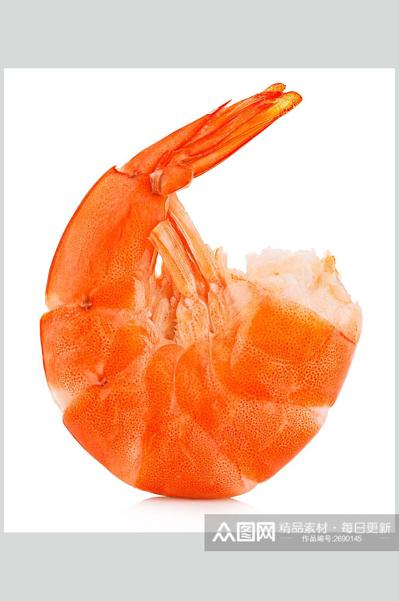新鲜明虾虾仁食物摄影图片素材