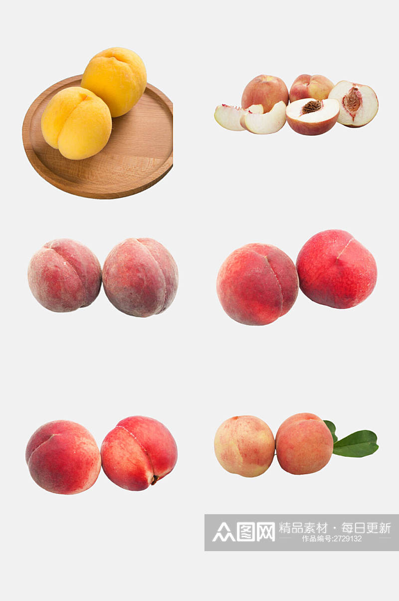 美味水果桃子免抠素材素材