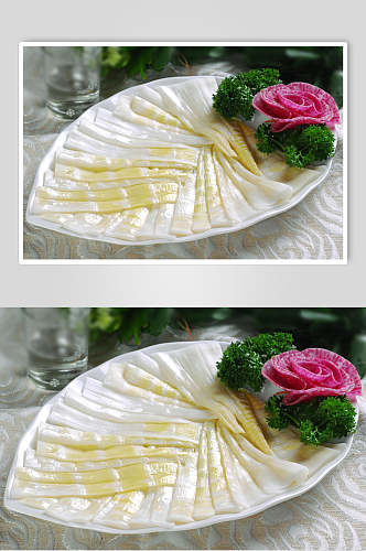 新鲜方竹笋食物图片