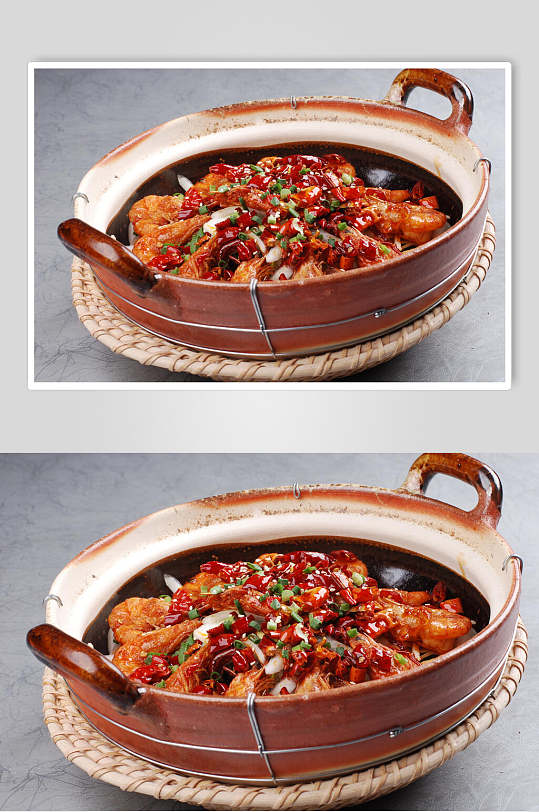 辣子大虾食物图片