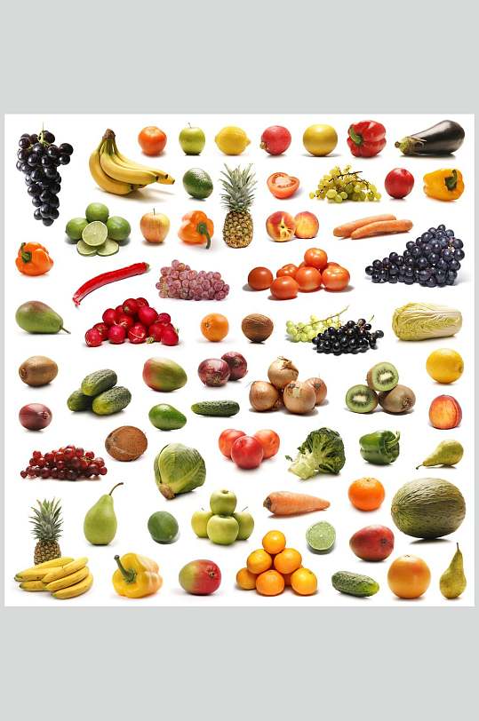 清新新鲜蔬果水果图片