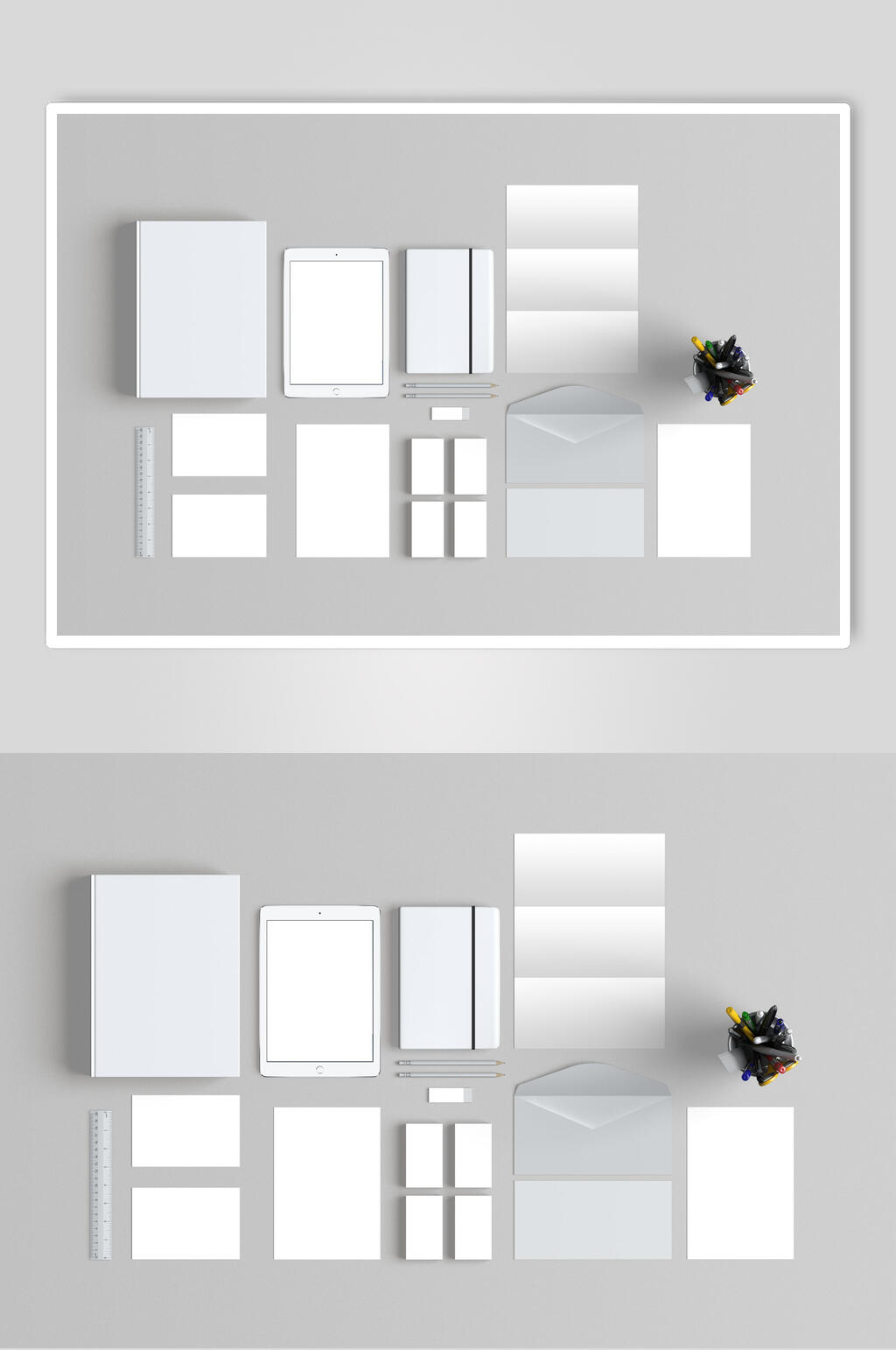 现代品牌文具样机素材
