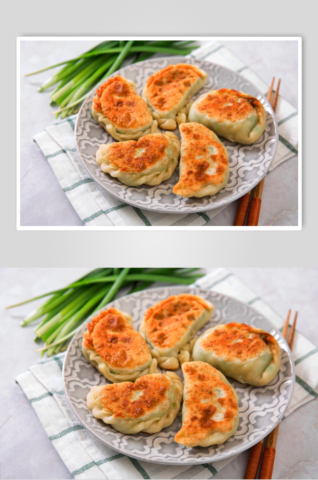 金黄美味韭菜食物高清盒子素材