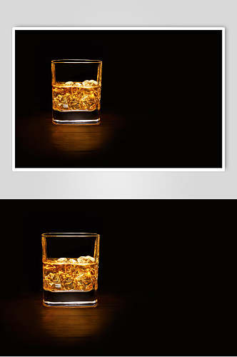 简约黑金威士忌摄影图片