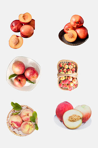 美食水果桃子免抠素材