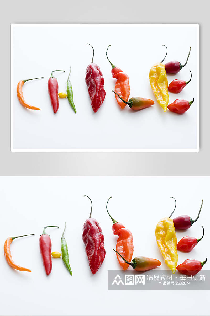 新鲜辣椒蔬菜水果摄影图片素材
