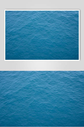 简洁蓝色海边风景图片