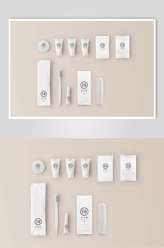 艺术酒店护手霜洗面奶品牌样机