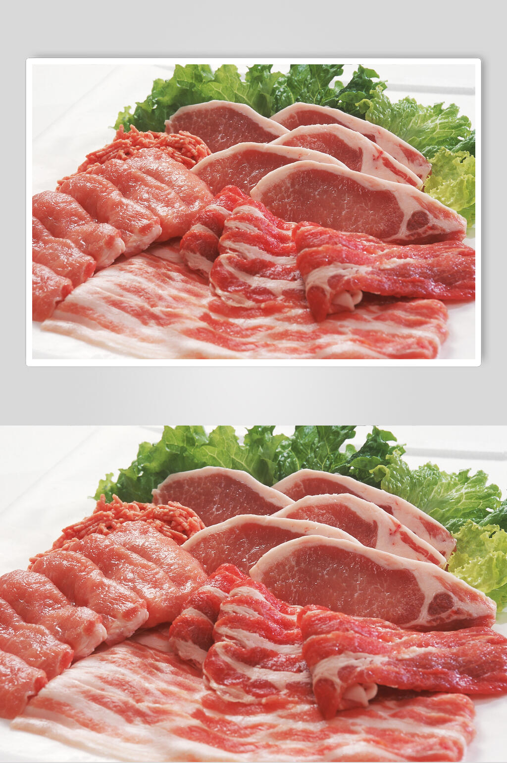 新鲜肉片食物摄影图素材