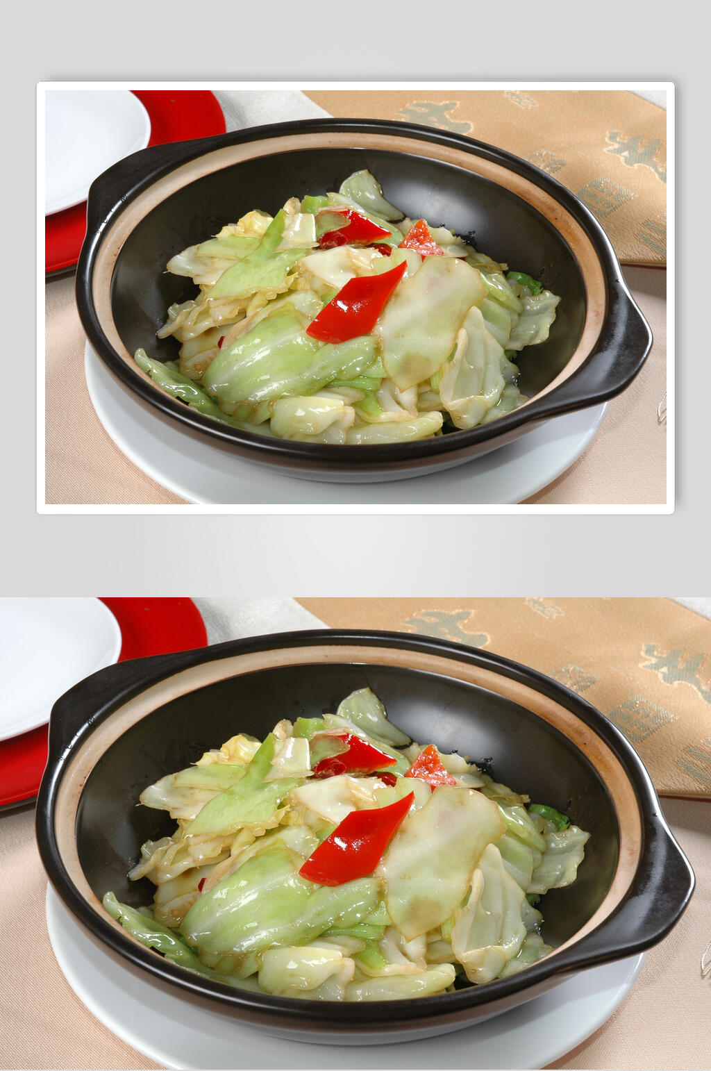 精品手撕包菜食物摄影图片素材