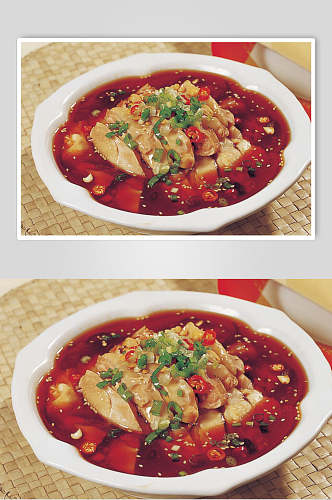 香辣美味红汤笋子鸡图片