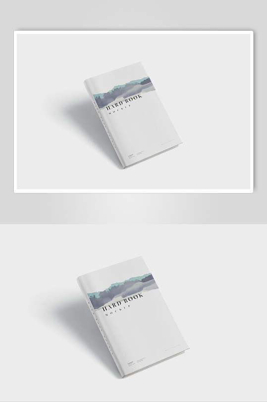 白膜贴图小说封面笔记本书籍样机