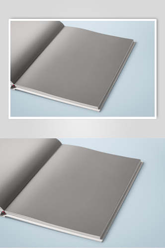 灰色笔记本书籍样机