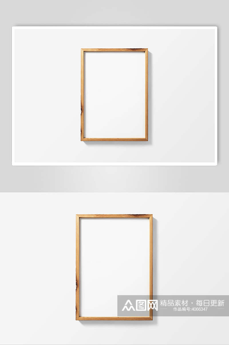 木框画框海报样机素材