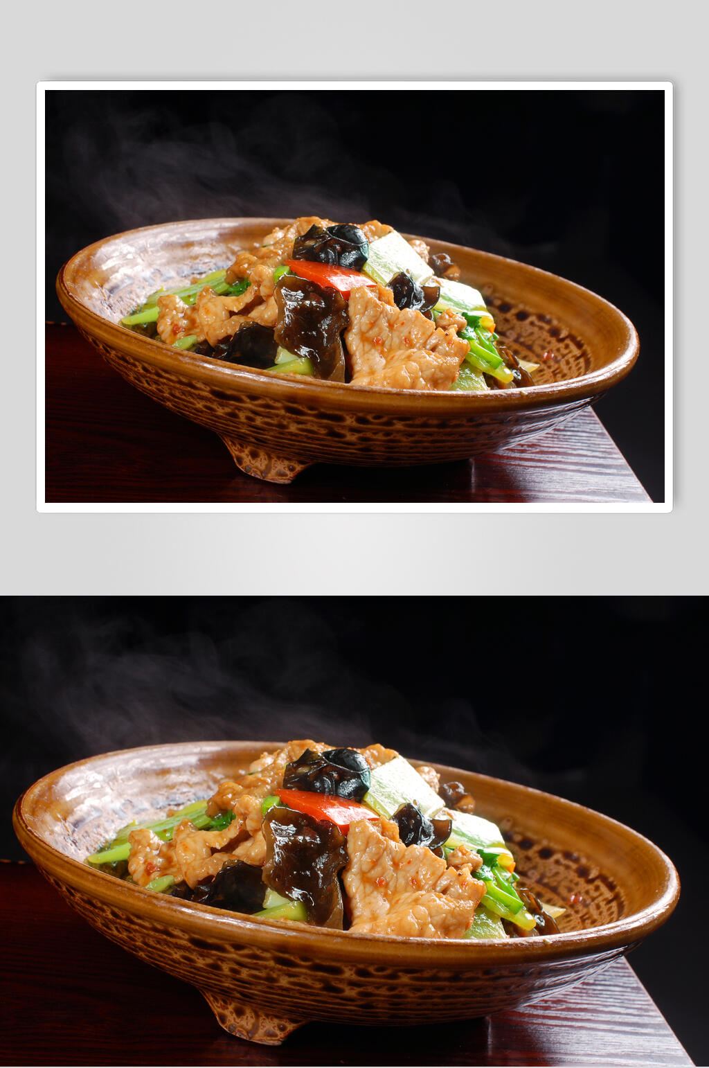 小木耳滑肉美食图片素材