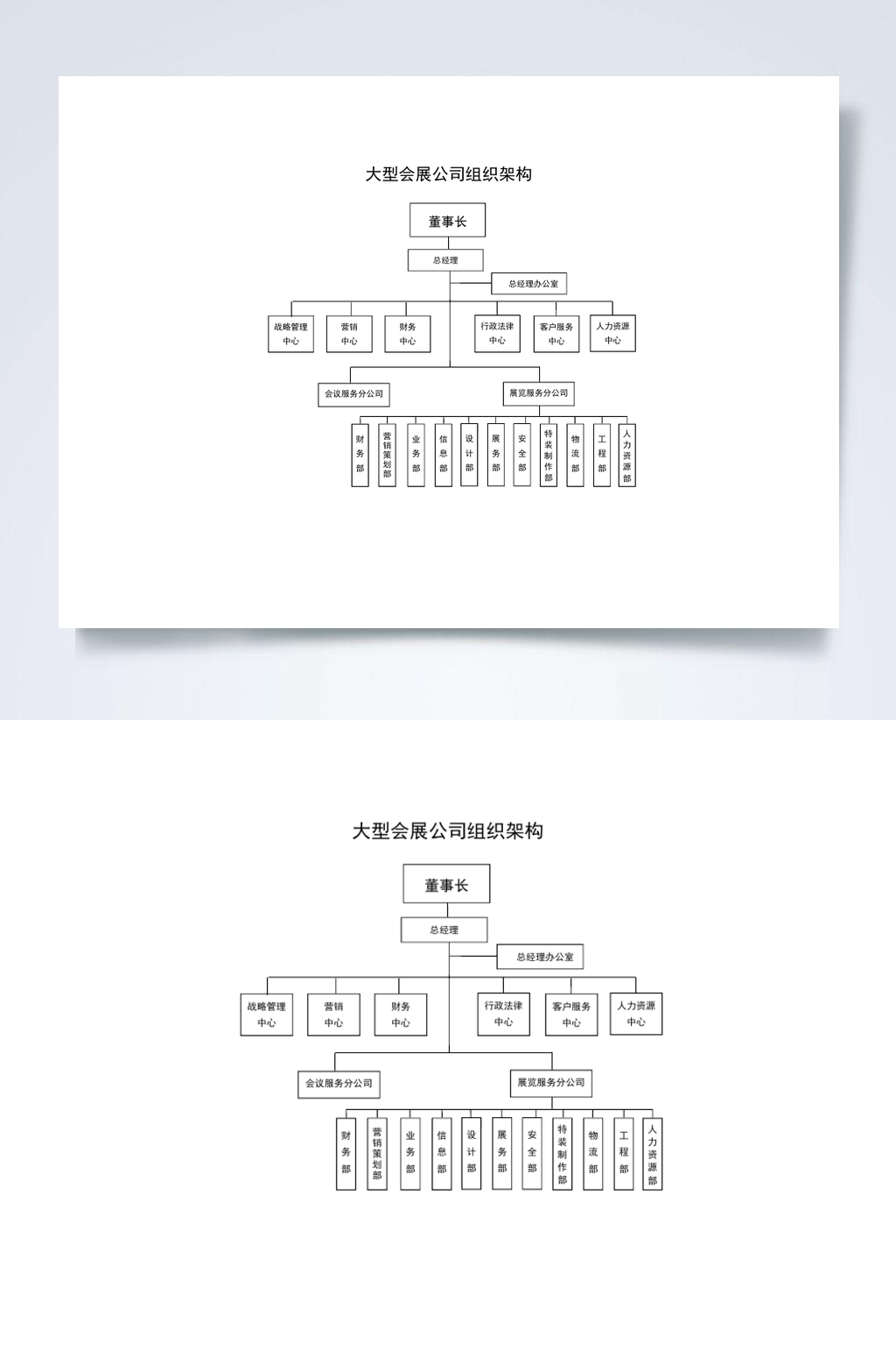 会展公司组织架构图片