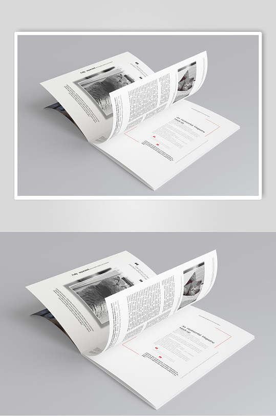 创意画册书籍封面装帧册子样机
