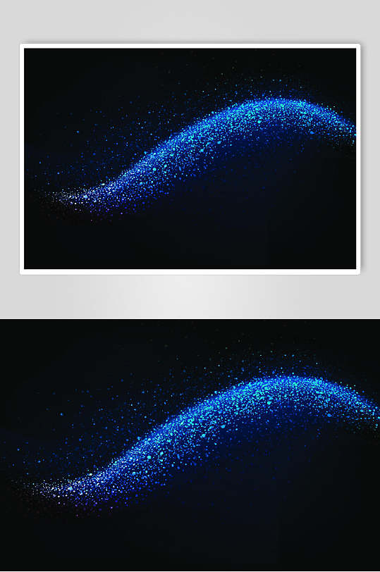 黑蓝大气高端留白炫彩渐变光效素材