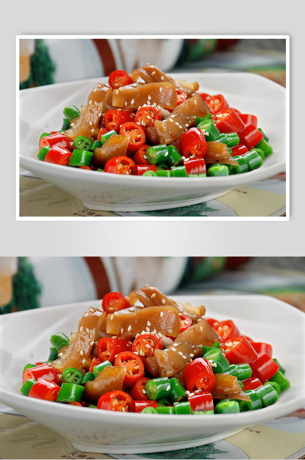 小炒蹄花美食图片素材
