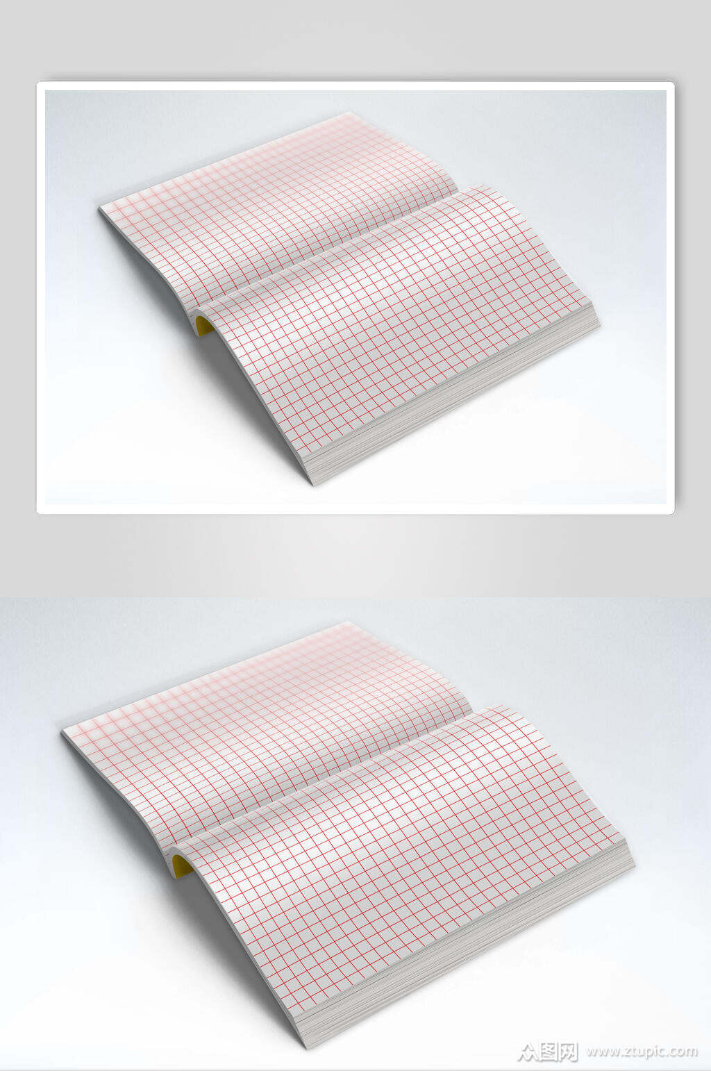 网格书本书籍样机素材
