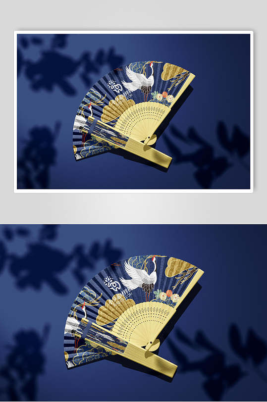 时尚扇子折扇样机-众图网