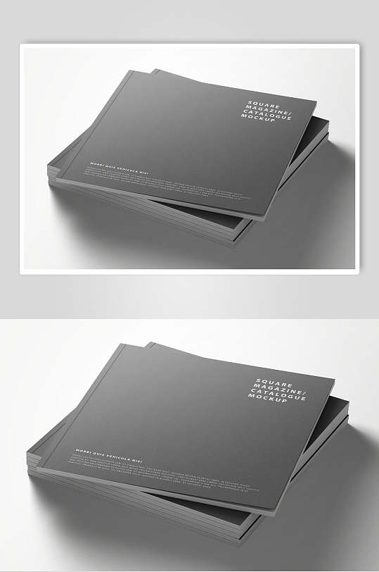 黑色时尚大气高端画册设计展示样机